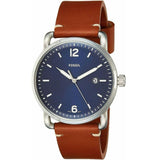 Fossil Commuter Blue Dial Blue Leather Strap Watch for Men - FS5325 Authentic Buy Shop Now