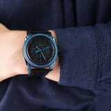 Fossil Machine Chronograph Black Dial Black Leather Strap Watch for Men - FS5361 Authentic Buy Shop Now
