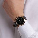Fossil The Minimalist Black Dial Black Leather Strap Watch for Men - FS5376 Authentic Buy Shop Now