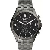 Fossil Forrester Chronograph Black Dial Grey Steel Strap Watch for Men - FS5606 Authentic Buy Shop Now