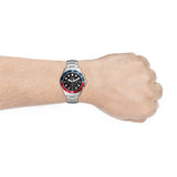 Fossil FB-03 Chronograph Black Dial Silver Steel Strap Watch for Men - FS5767 Authentic Buy Shop Now