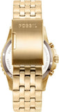 Fossil FB-01 Chronograph Black Dial Gold Steel Strap Watch for Men - FS5836 Authentic Buy Shop Now