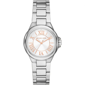 Michael Kors Camille Three Hand Silver Dial Silver Steel Strap Watch For Women - MK7259 Authentic Buy Shop Now