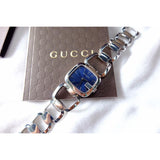 Gucci G Gucci Blue Dial Silver Steel Strap Watch For Women - YA125405 Authentic Buy Shop Now