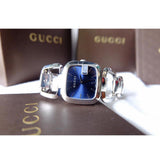 Gucci G Gucci Blue Dial Silver Steel Strap Watch For Women - YA125405 Authentic Buy Shop Now