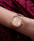 Guess Tapestry Diamonds Rose Gold Dial Rose Gold Mesh Bracelet Watch for Women - GW0354L3 Authentic Buy Shop Now