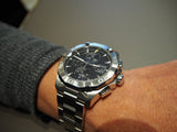 Tag Heuer Aquaracer Automatic Chronograph Black Dial Silver Steel Strap Watch for Men - CAY2110.BA0927 Authentic Buy Shop Now