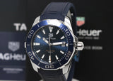 Tag Heuer Aquaracer Blue Dial Blue Rubber Strap Watch for Men - WAY111C.FT6155 Authentic Buy Shop Now