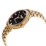 Coach Delancey Black Dial Gold Stainless Steel Strap Watch For Women - 14502813 Authentic Buy Shop Now