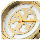 Tory Burch Reva Gold Dial Gold Steel Strap Watch for Women - TBW4025 Authentic Buy Shop Now