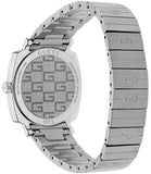 Gucci Grip Quartz Silver Dial Silver Steel Strap Watch For Men - YA157501 Authentic Buy Shop Now