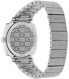 Gucci Grip Quartz Silver Dial Silver Steel Strap Watch For Men - YA157501 Authentic Buy Shop Now