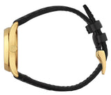 Gucci G Timeless Quartz Black Dial Black Leather Strap Watch For Women - YA126581A Authentic Buy Shop Now
