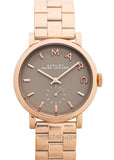 Marc Jacobs Baker Brown Dial Rose Gold Steel Strap Watch for Women - MBM8632 Authentic Buy Shop Now