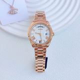 Guess Luna White Dial Rose Gold Steel Strap Watch for Women - GW0308L3 Authentic Buy Shop Now