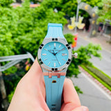 Maurice Lacroix Aikon Automatic Sky Blue Dial Silver Steel Strap Watch For Men - AI6008-SS00F-431-C Authentic Buy Shop Now