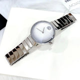 Movado Edge Silver Dial Silver Steel Strap Watch for Women - 3680012 Authentic Buy Shop Now