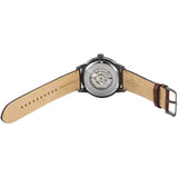 Fossil Townsman Automatic Skeleton Black Dial Brown Leather Strap Watch for Men - ME3181 Authentic Buy Shop Now