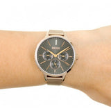 Hugo Boss Symphony Grey Dial Gold Mesh Bracelet Watch for Women - 1502424 Authentic Buy Shop Now
