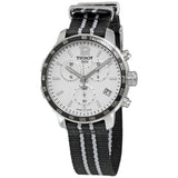 Tissot Quickster Chronograph NBA San Antonio Spurs Edition White Dial Two Tone NATO Strap Watch for Men - T095.417.17.037.07 Authentic Buy Shop Now