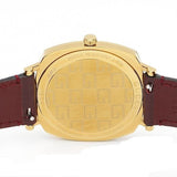 Gucci Grip Quartz Yellow Gold Dial Maroon Leather Strap Watch For Women - YA157405 Authentic Buy Shop Now
