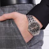 Guess Asset Quartz Black Dial Silver Steel Strap Watch For Men - GW0575G1 Authentic Buy Shop Now