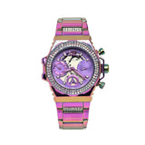 Guess Fusion Chronograph Purple Dial Purple Steel Strap Watch for Women - GW0552L4 Authentic Buy Shop Now