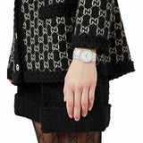 Gucci 25H Quartz Diamonds Silver Dial Silver Steel Strap Watch for Women - YA163401 Authentic Buy Shop Now