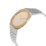 Gucci 25H Quartz Gold Dial Silver Steel Strap Watch for Men - YA163405 Authentic Buy Shop Now