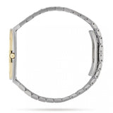 Gucci 25H Quartz Gold Dial Silver Steel Strap Watch for Men - YA163405 Authentic Buy Shop Now