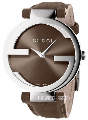 Gucci Interlocking G Brown Dial Brown Leather Strap Watch For Women - YA133319 Authentic Buy Shop Now