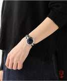 Gucci Diamantissima Diamonds Black Dial Black Leather Strap Watch For Women - YA141403 Authentic Buy Shop Now