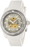 Gucci Dive Automatic Transparent Dial White Rubber Strap Watch For Men - YA136343 Authentic Buy Shop Now