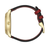 Gucci G Timeless Quartz Red Dial Red Leather Strap Watch For Women - YA1264054 Authentic Buy Shop Now