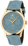 Gucci G Timeless Quartz Blue Dial Blue Leather Strap Watch For Men - YA1264097 Authentic Buy Shop Now
