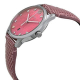 Gucci G-Timeless Pink Mother of Pearl Dial Pink Leather Strap Watch For Women - YA126586 Authentic Buy Shop Now