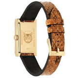 Gucci G-Frame Mother of Pearl Dial Brown Leather Snakeskin Strap Watch For Women - YA147402 Authentic Buy Shop Now