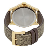 Gucci G Timeless Eye Beige Dial Beige Leather Strap Watch For Men - YA1264022 Authentic Buy Shop Now