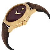 Gucci G Timeless Quartz Brown Dial Brown Leather Strap Watch for Men - YA1264035 Authentic Buy Shop Now