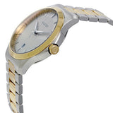 Gucci G Timeless Quartz Silver Dial Two Tone Steel Strap Watch For Men - YA126450 Authentic Buy Shop Now