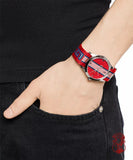 Gucci G Timeless Quartz Red Dial Two Tone NATO Strap Watch For Men - YA1264070 Authentic Buy Shop Now