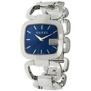 Gucci G Gucci Blue Dial Silver Steel Strap Watch For Women - YA125405 Authentic Buy Shop Now