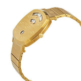 Gucci Grip Quartz Yellow Gold Dial Gold Steel Strap Unisex Watch - YA157409 Authentic Buy Shop Now