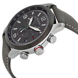 Gucci G Timeless Chronograph Grey Dial Grey Leather Strap Watch For Men - YA126242 Authentic Buy Shop Now