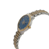 Gucci G Timeless Quartz Blue Dial Two Tone Steel Strap Watch For Women - YA1265029 Authentic Buy Shop Now