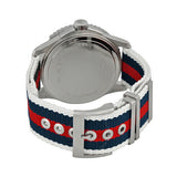Gucci G Timeless Quartz White Dial Two Tone Nylon Strap Watch for Men - YA126239 Authentic Buy Shop Now