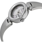 Gucci Guccissima Diamonds Mother of Pearl Dial Silver Steel Strap Watch For Women - YA134504 Authentic Buy Shop Now