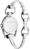 Gucci Horsebit Collection Diamonds Mother of Pearl Dial Silver Steel Strap Watch For Women - YA139505 Authentic Buy Shop Now