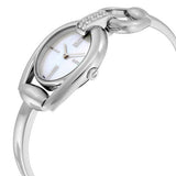Gucci Horsebit Collection Diamonds Mother of Pearl White Dial Silver Steel Strap Watch For Women - YA139504 Authentic Buy Shop Now