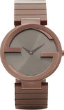 Gucci Interlocking G Quartz Brown Dial Brown Steel Strap Watch for Women - YA133317 Authentic Buy Shop Now